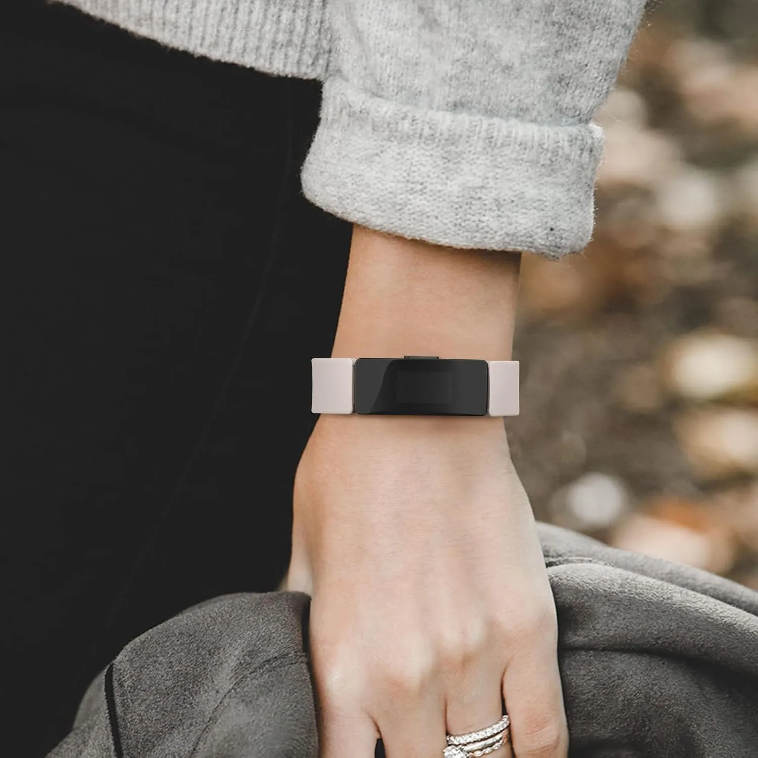 AK Soft TPU Wristbands - Compatible with Fitbit Inspire 2 & HR Bands, Sports Waterproof Straps for Fitbit Fitness Trackers