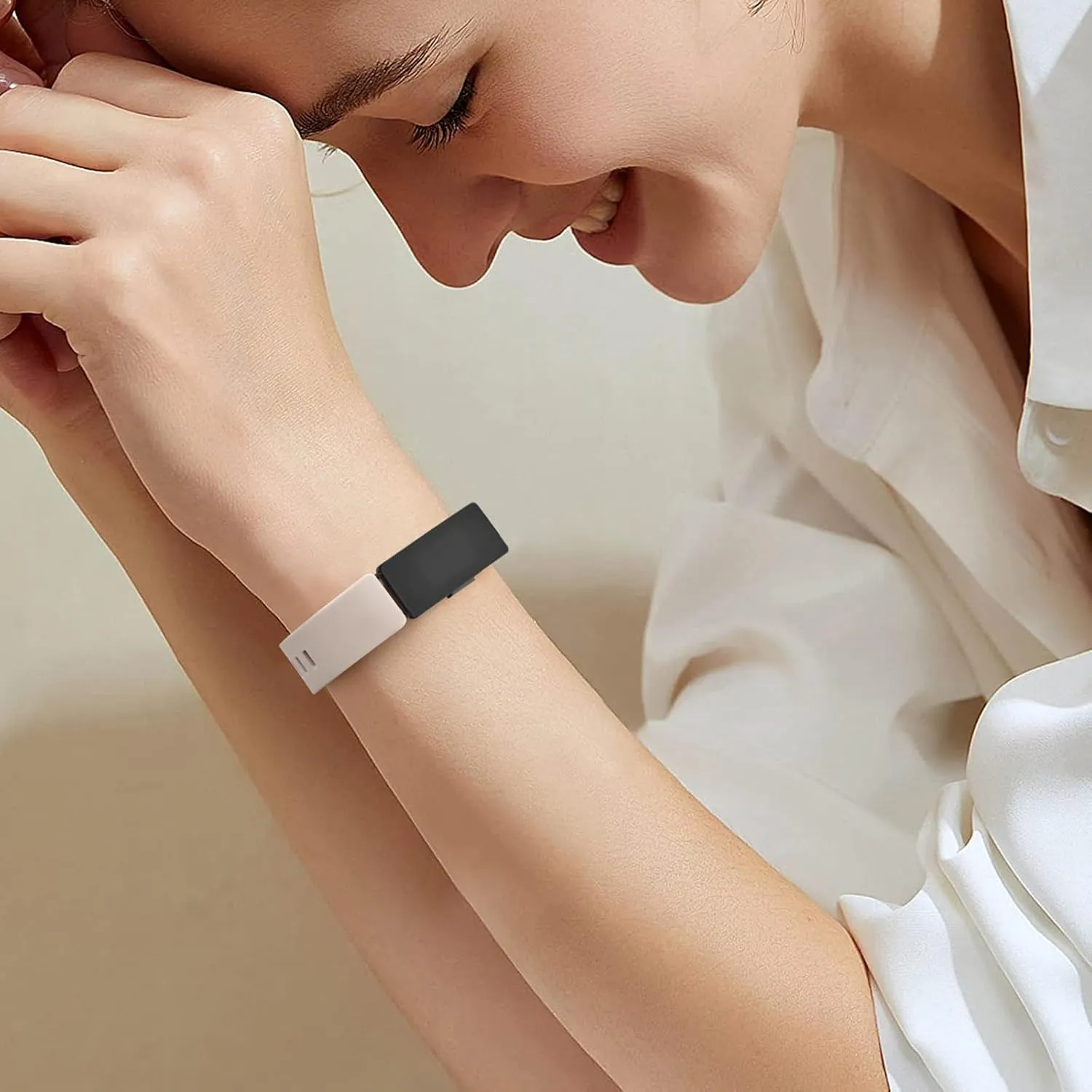 AK Soft TPU Wristbands - Compatible with Fitbit Inspire 2 & HR Bands, Sports Waterproof Straps for Fitbit Fitness Trackers