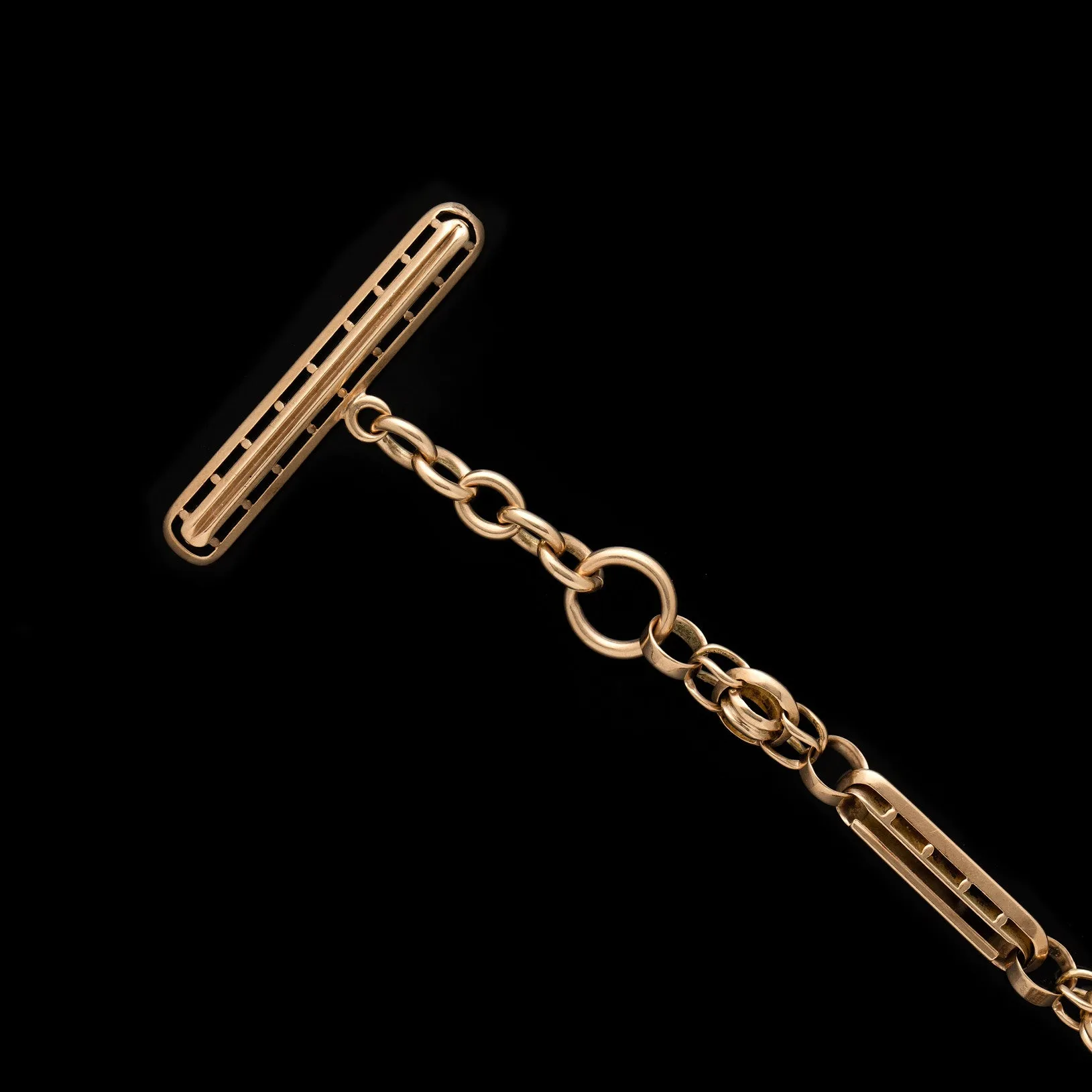 Antique 14k Gold Watch Fob Chain