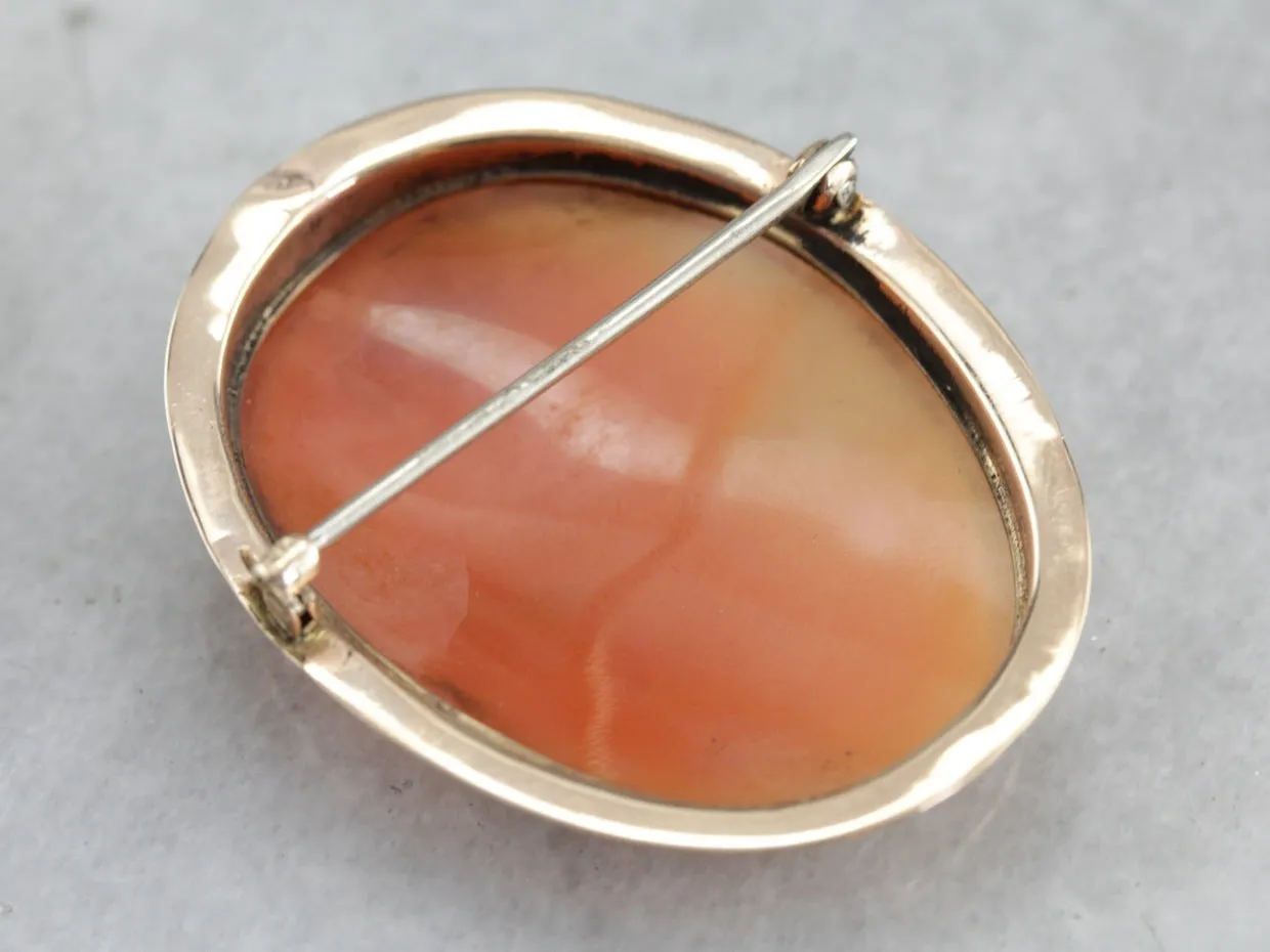 Antique Cameo Gold Brooch