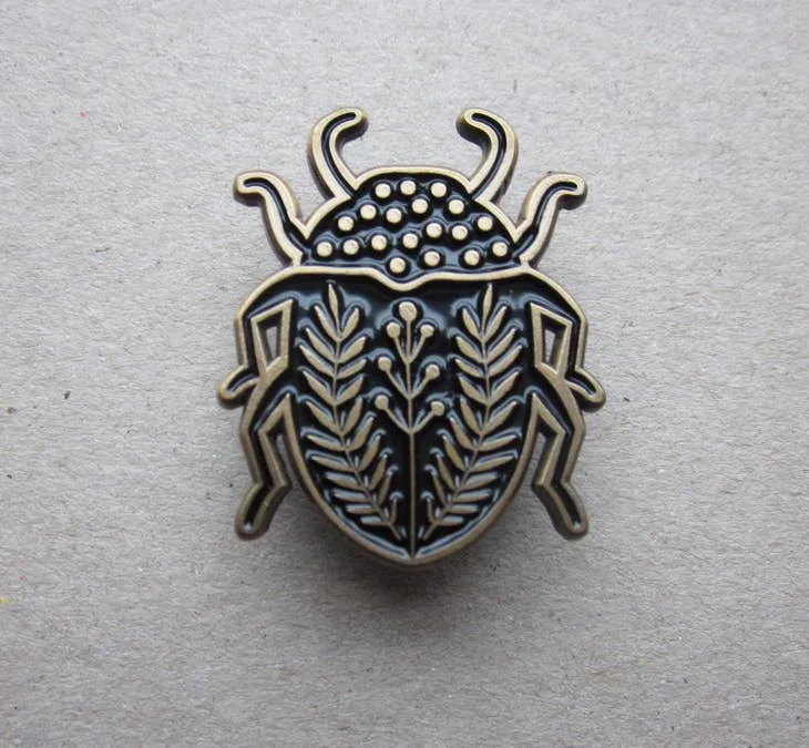 Beetle Enamel Pin Badge