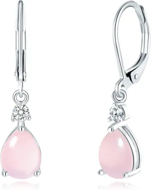 CiNily Teardrop Leverback Dangle Earrings for Women Hypoallergenic 14K Gold Plated Cubic Zircon Drop Earrings Fashion Crystal Earrings for Girls Jewelry Christmas Gifts