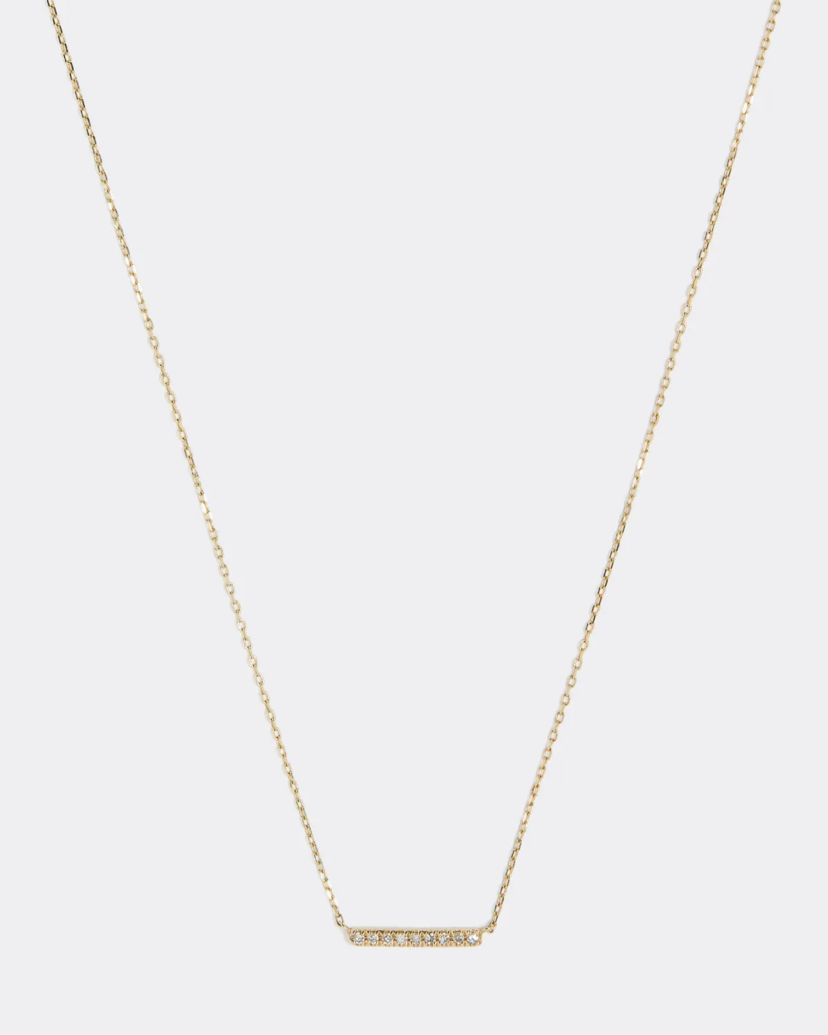 Diamond Bar Necklace