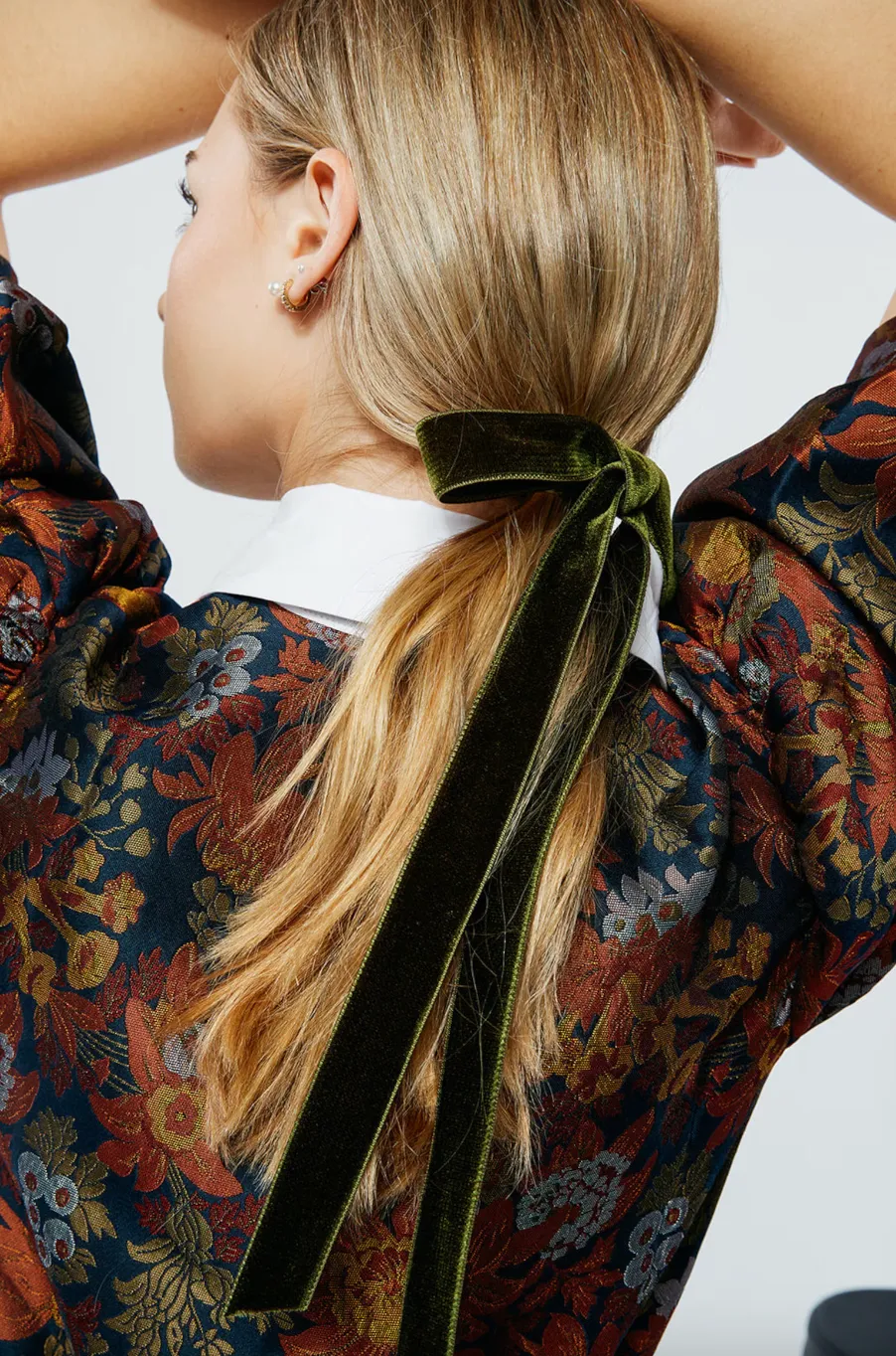 Effortless Hand Tied Silk Velvet Bow | Double Sided Silk Velvet Ribbon | Luxury Designer Hair Piece | Hand Tied to Order