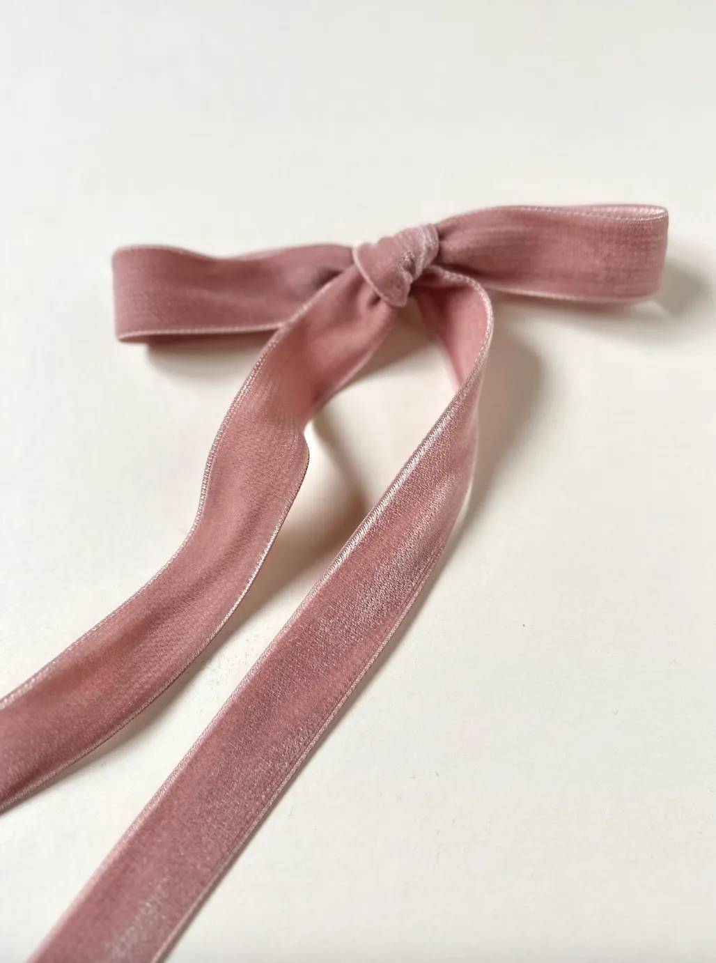 Effortless Hand Tied Silk Velvet Bow | Double Sided Silk Velvet Ribbon | Luxury Designer Hair Piece | Hand Tied to Order