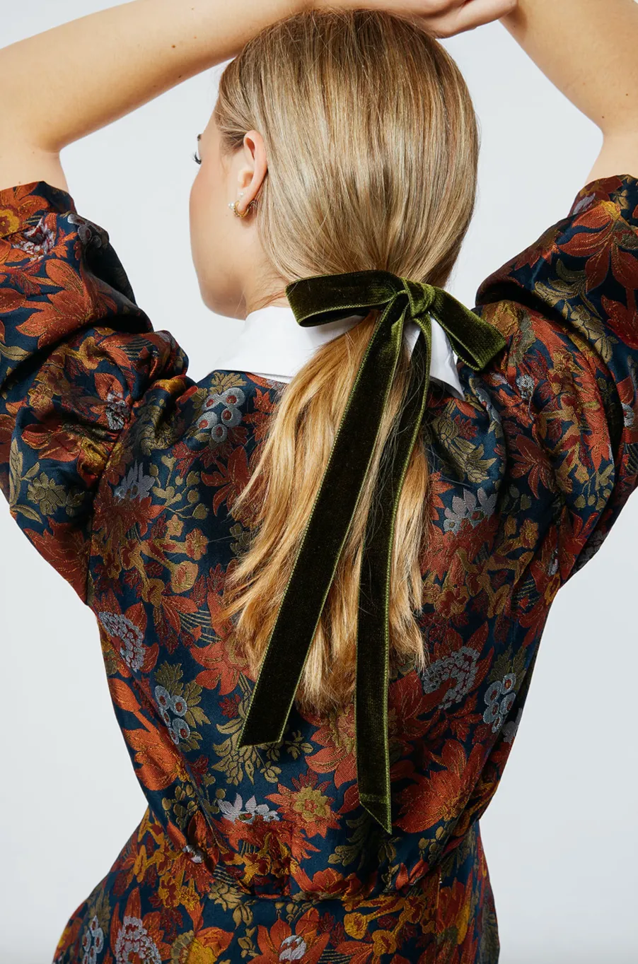 Effortless Hand Tied Silk Velvet Bow | Double Sided Silk Velvet Ribbon | Luxury Designer Hair Piece | Hand Tied to Order