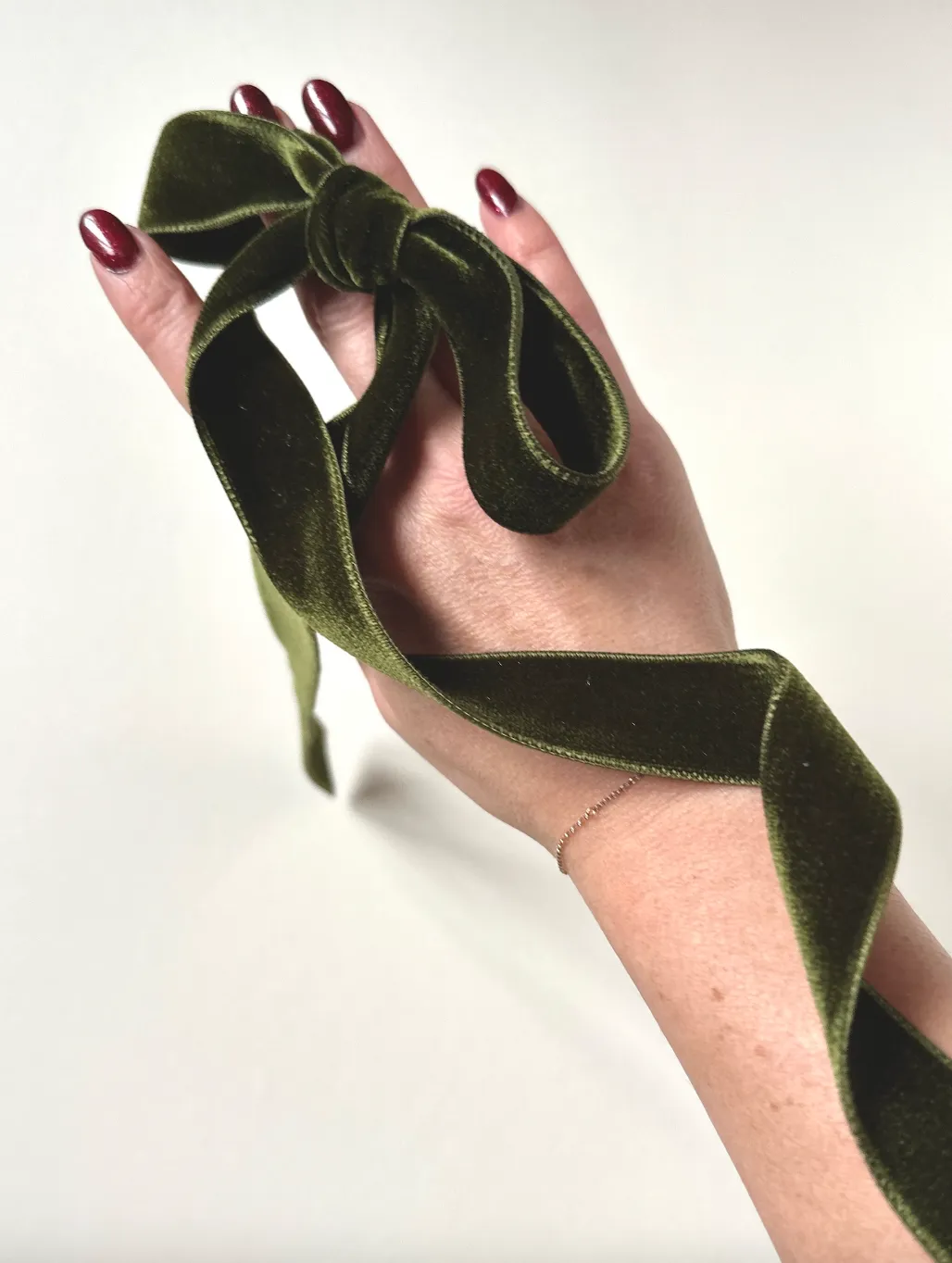 Effortless Hand Tied Silk Velvet Bow | Double Sided Silk Velvet Ribbon | Luxury Designer Hair Piece | Hand Tied to Order