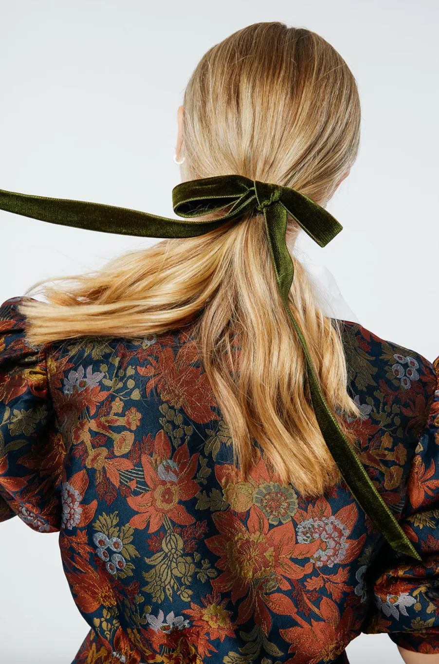Effortless Hand Tied Silk Velvet Bow | Double Sided Silk Velvet Ribbon | Luxury Designer Hair Piece | Hand Tied to Order