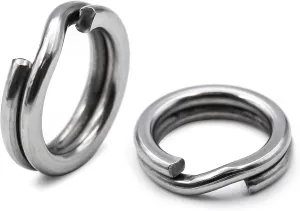 Fishing Split Rings - 99/100Pcs Stainless Steel Lure Ring for Link Fishing Hooks Heavy Duty Saltwater Terminal Tackle Connector
