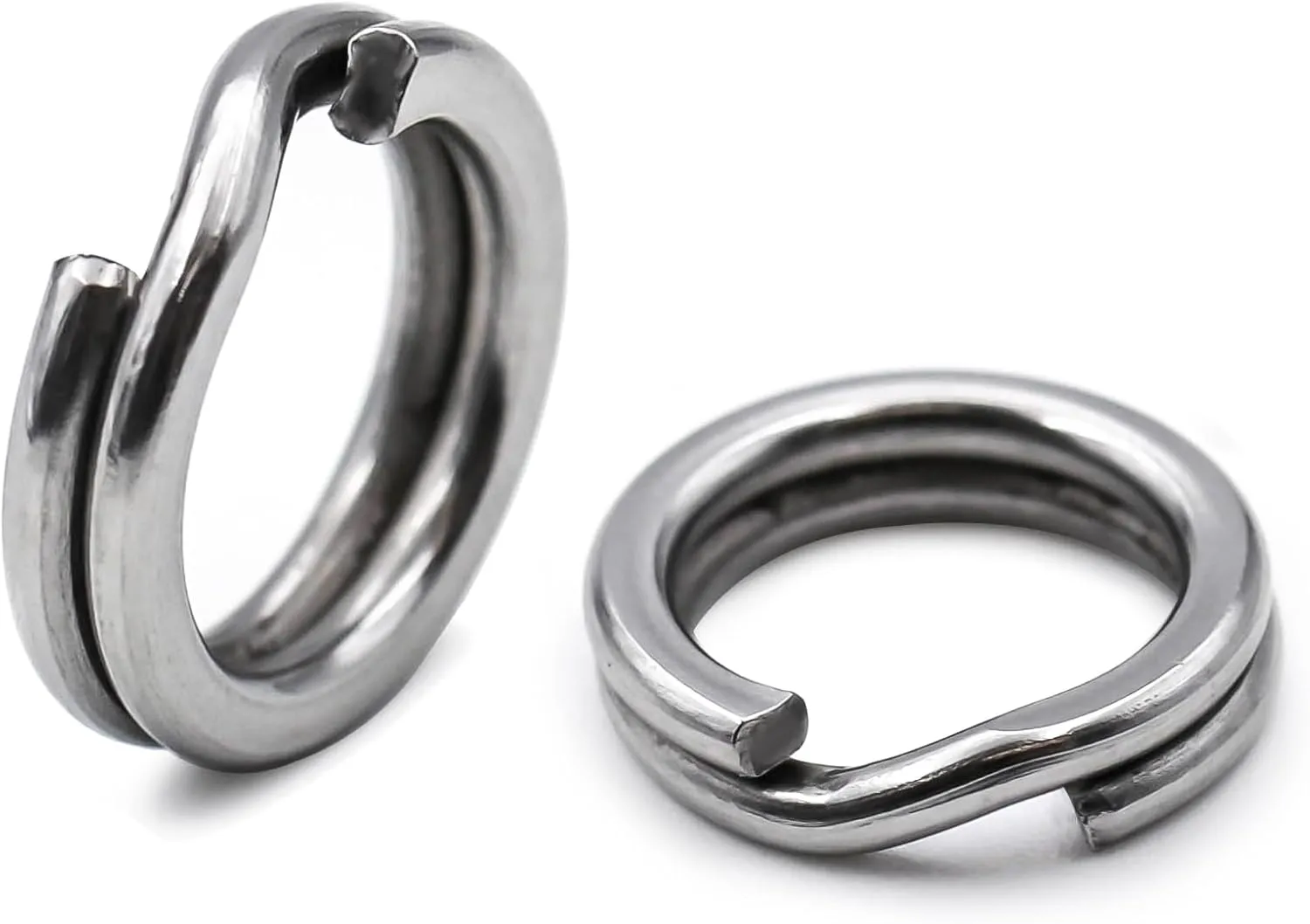 Fishing Split Rings - 99/100Pcs Stainless Steel Lure Ring for Link Fishing Hooks Heavy Duty Saltwater Terminal Tackle Connector