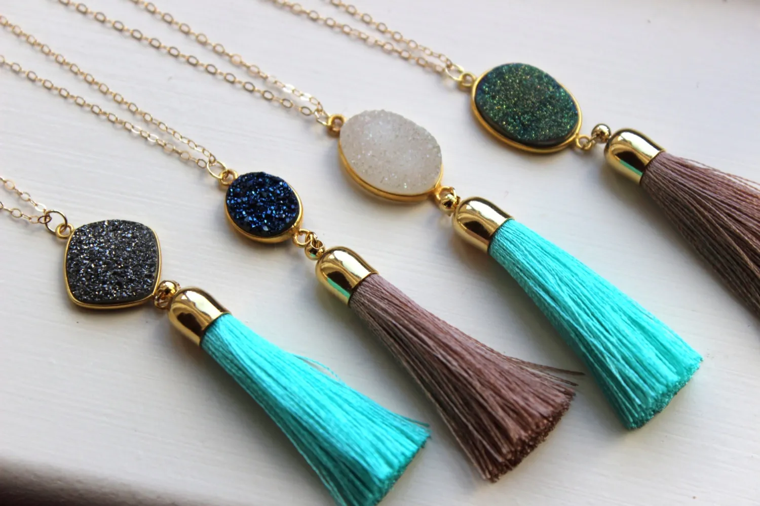 Gold Tassel Necklace
