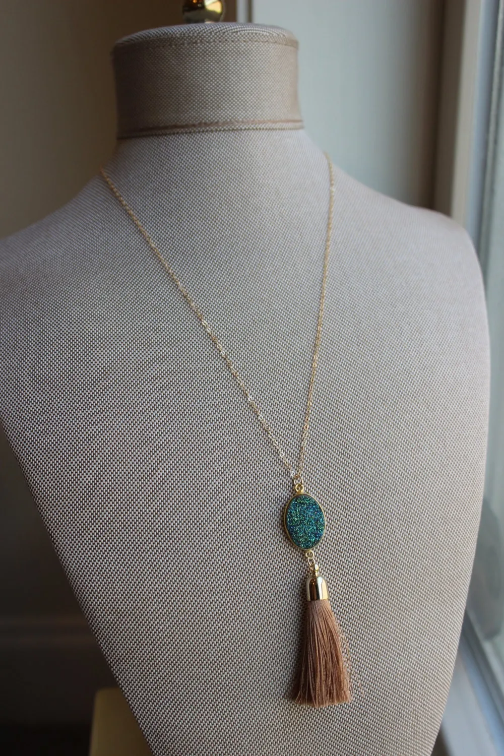 Gold Tassel Necklace