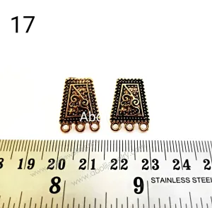 Golden earrings stud components metal earrings findings ESG17