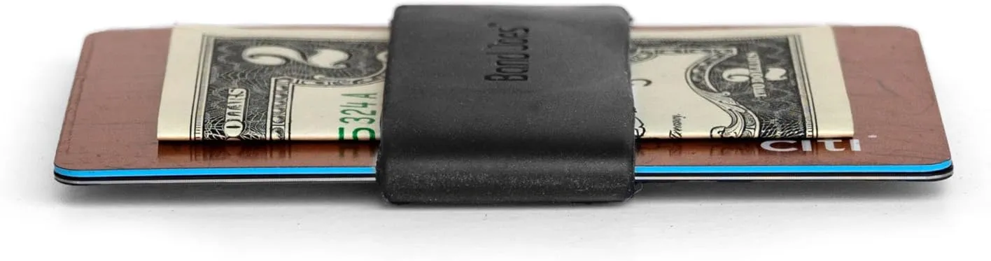 GRIFITI Band Joes Pocket Wallet Replacement Super Slim Profile Colorful Silicone Rubber Bands Money Wide Strap Grip Clip Siliconebands for Credit Card, License, Cash Holder