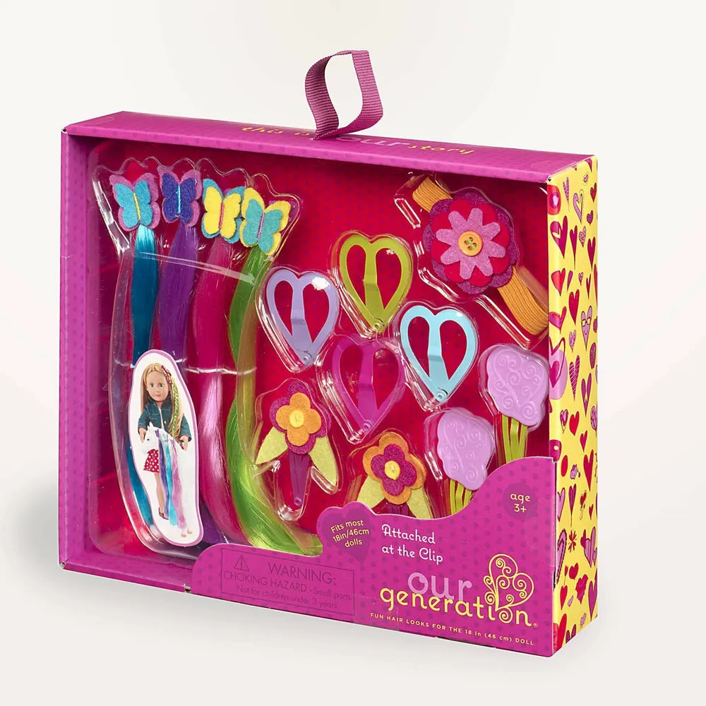Hair Accessory Set - Attached at the Clip
