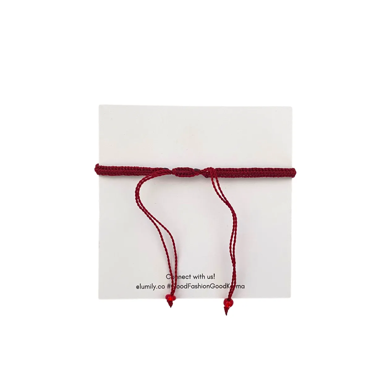 Macrame Woven Heart Wings Pull String Bracelet - Mexico