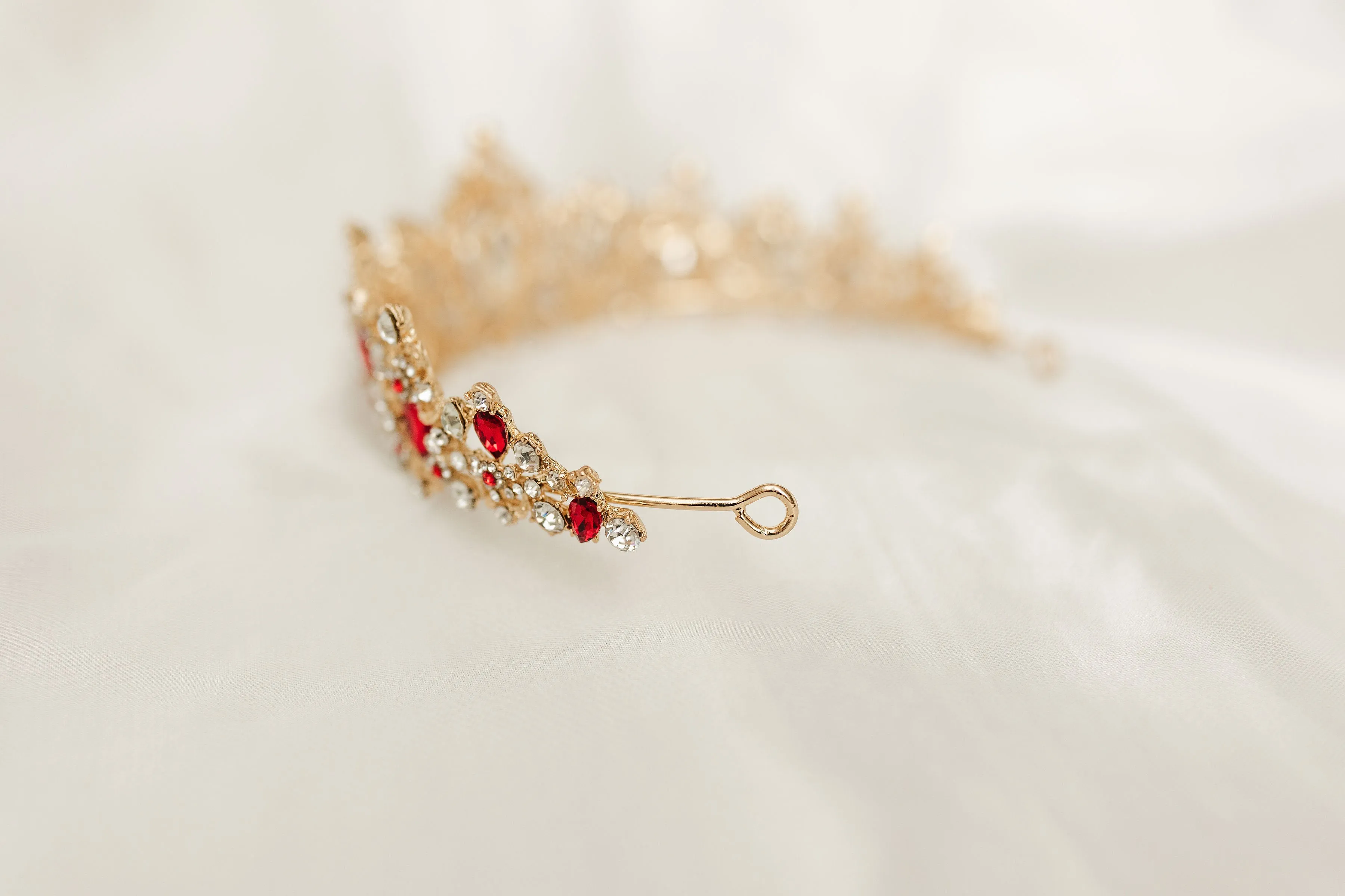 Michelle's Tiara in Red & Gold