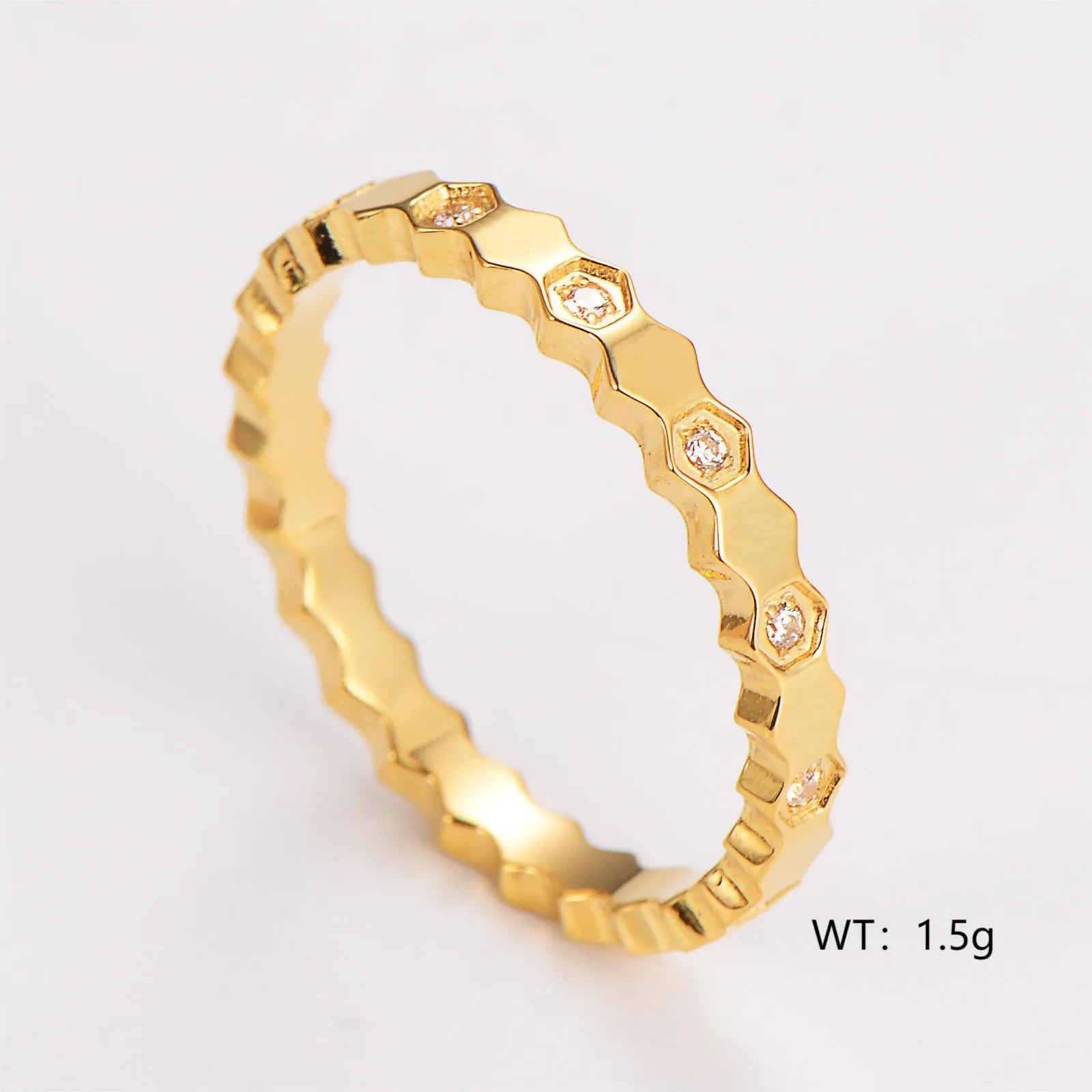 Minimalist Round Stainless Steel Electroplating Rings
