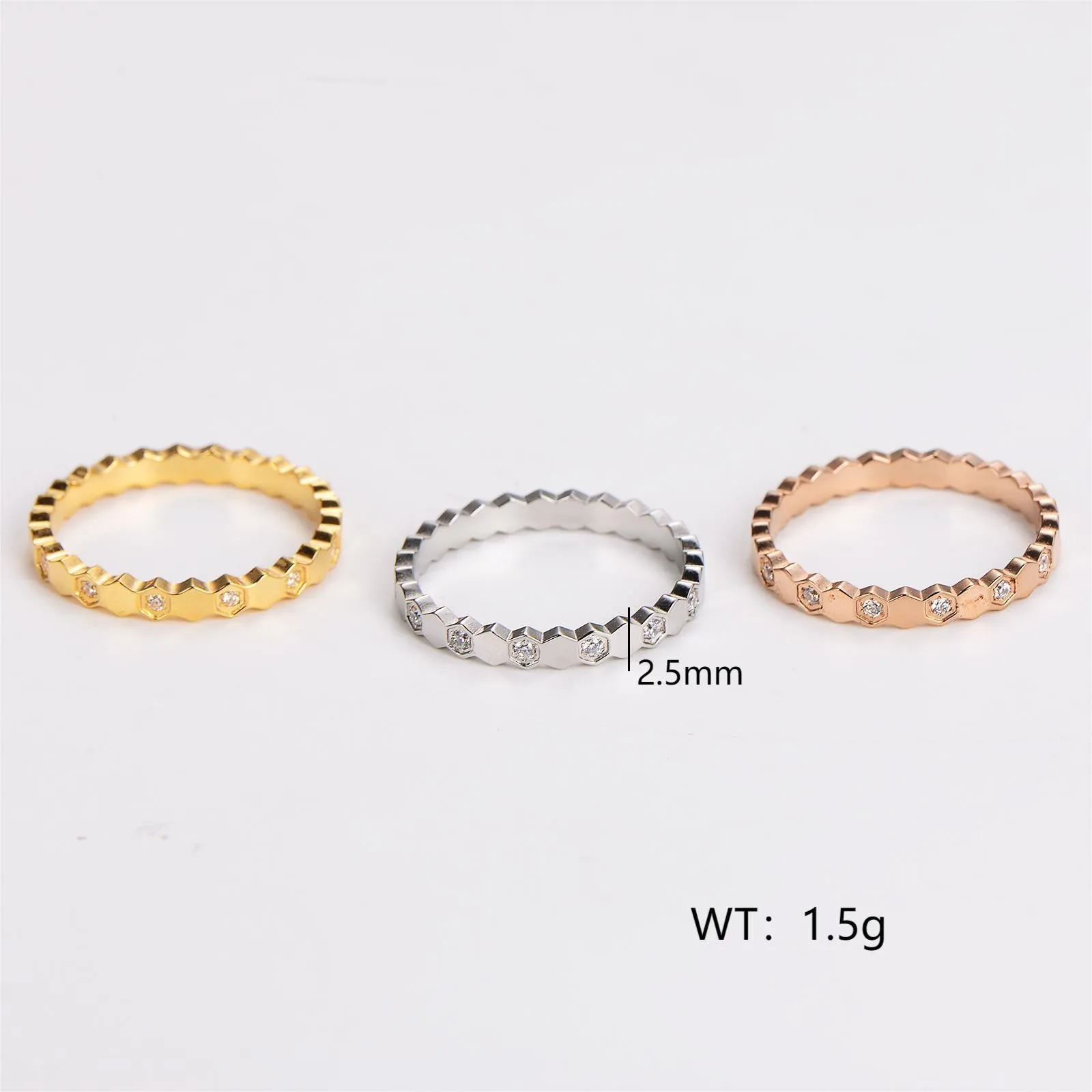 Minimalist Round Stainless Steel Electroplating Rings