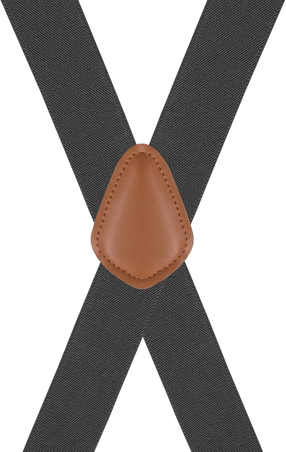Moulen Men's X-Back 1.4 Inches Wide Heavy Duty Clips Adjustable Suspenders