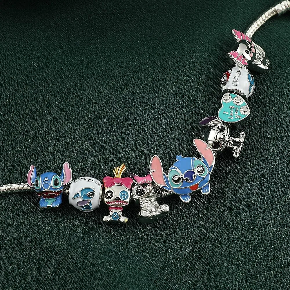 Ohana Means Family Stitch Keychain - Stitch Key Chain Gift Ohana Jewelry for Women Boys Girls Stitch Lover