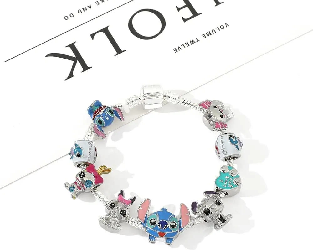 Ohana Means Family Stitch Keychain - Stitch Key Chain Gift Ohana Jewelry for Women Boys Girls Stitch Lover