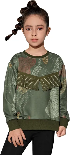 Perfashion Girls' Novelty Hoodies Kids Pullover Sweatershirts 4-13Years