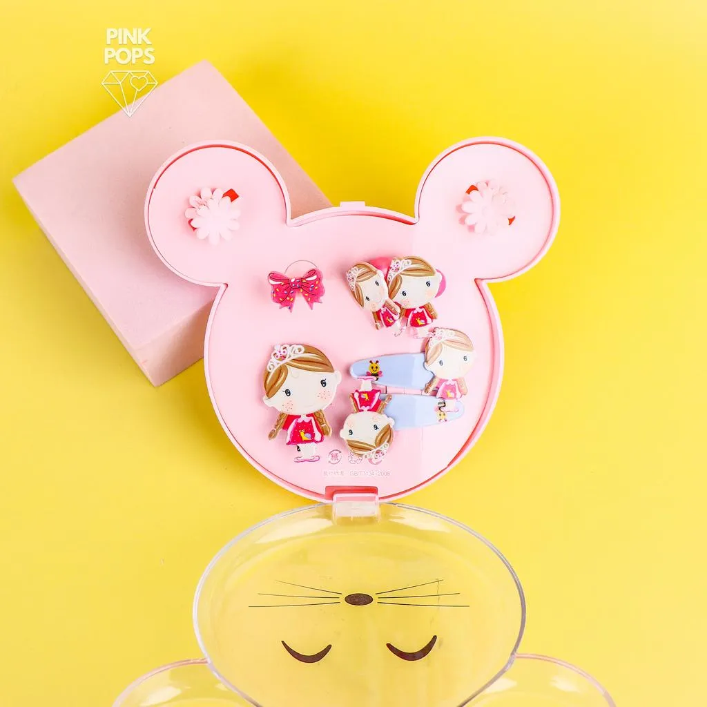 Pink Mickey Hair Accessories Box