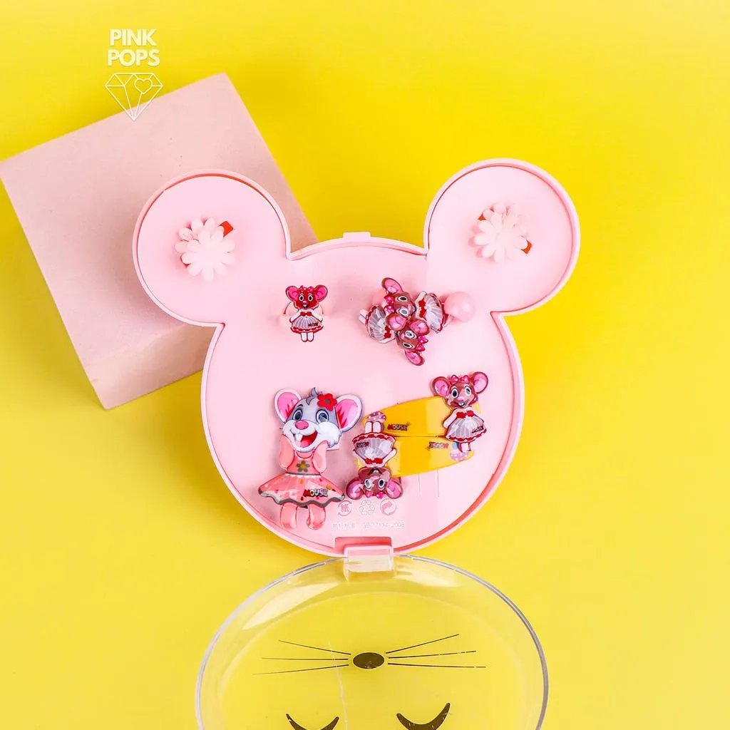 Pink Mickey Hair Accessories Box