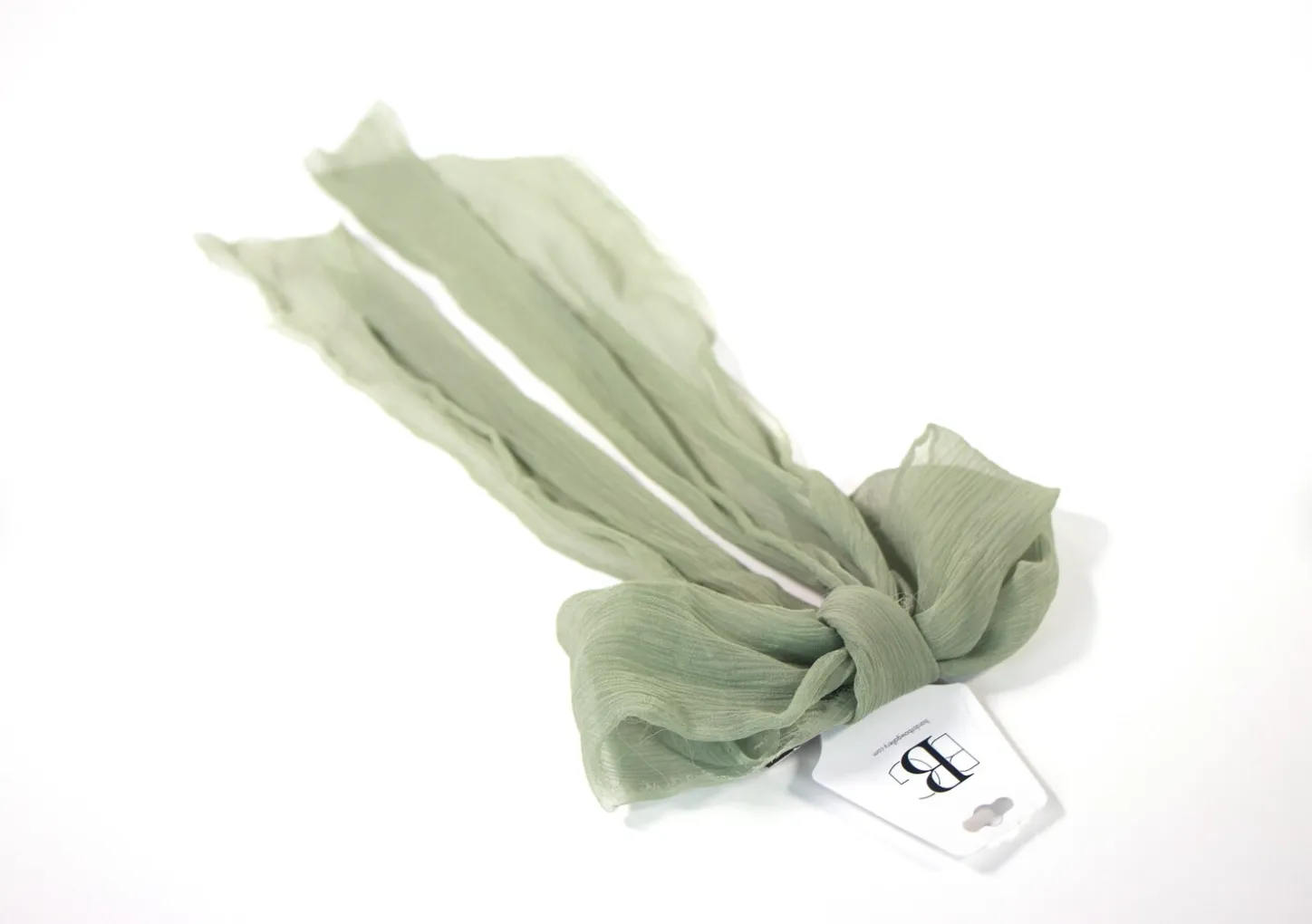 Rustic Romance Long Bow | 100% Silk Chiffon | Long Bow with Tails | Hand Tied Effortless Bow | Hand Tied and Handmade