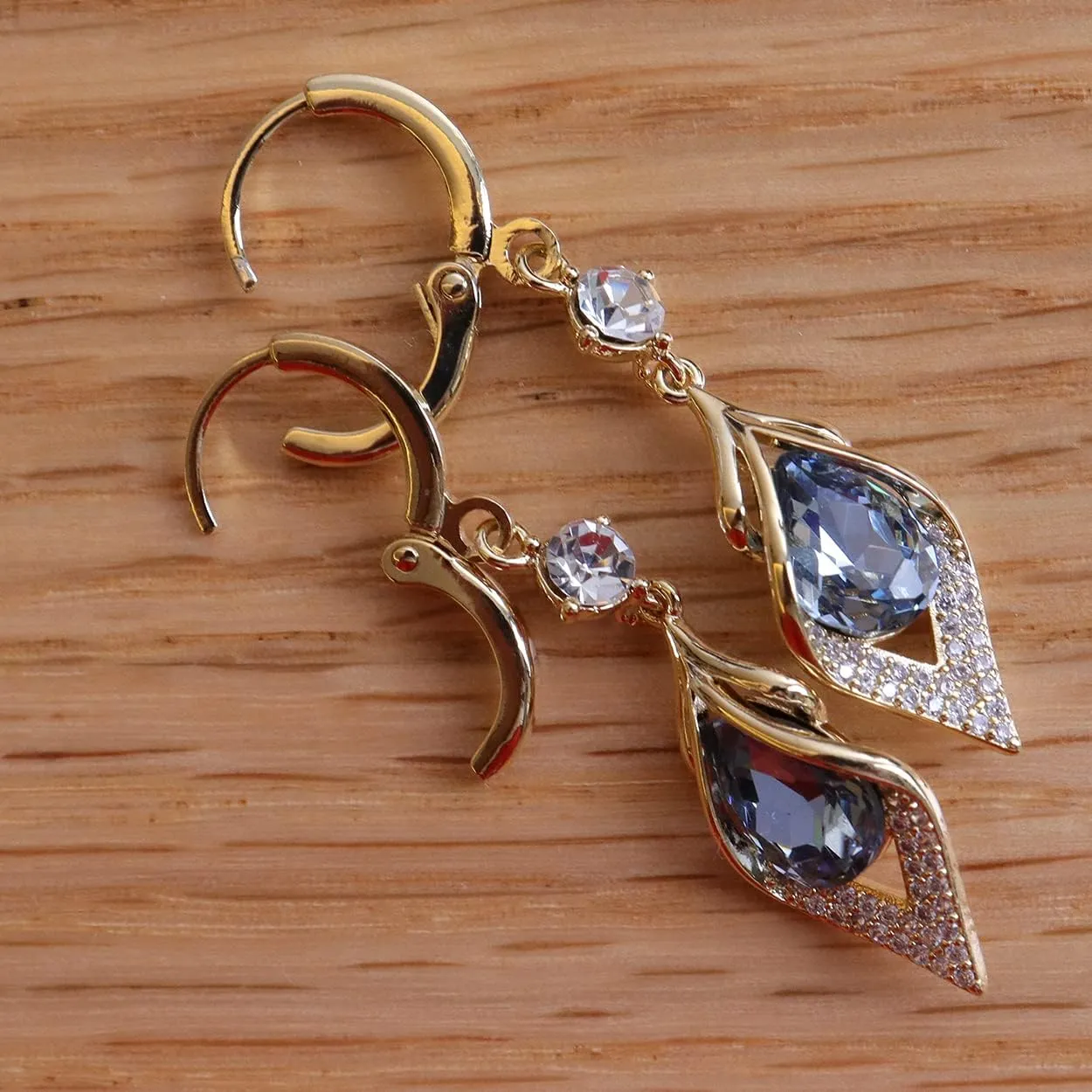 Sonateomber Small Hoop Dangle Earrings for Women, Trendy Dainty Rhinestone CZ Dangling Prom Wedding Leaf Flower Snowflake Butterfly Starfish Fashion Jewelry Gift