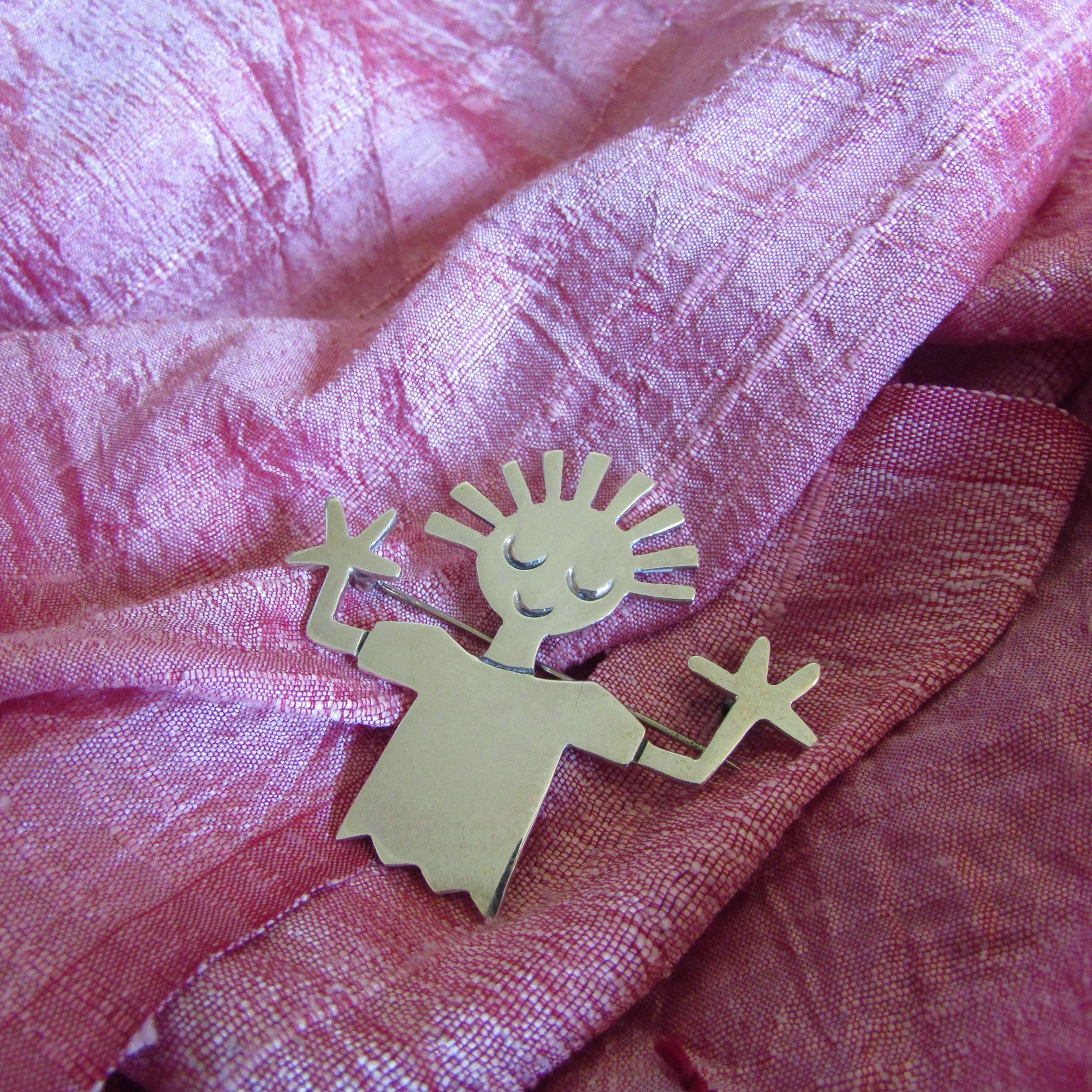 Vintage Boy Brooch