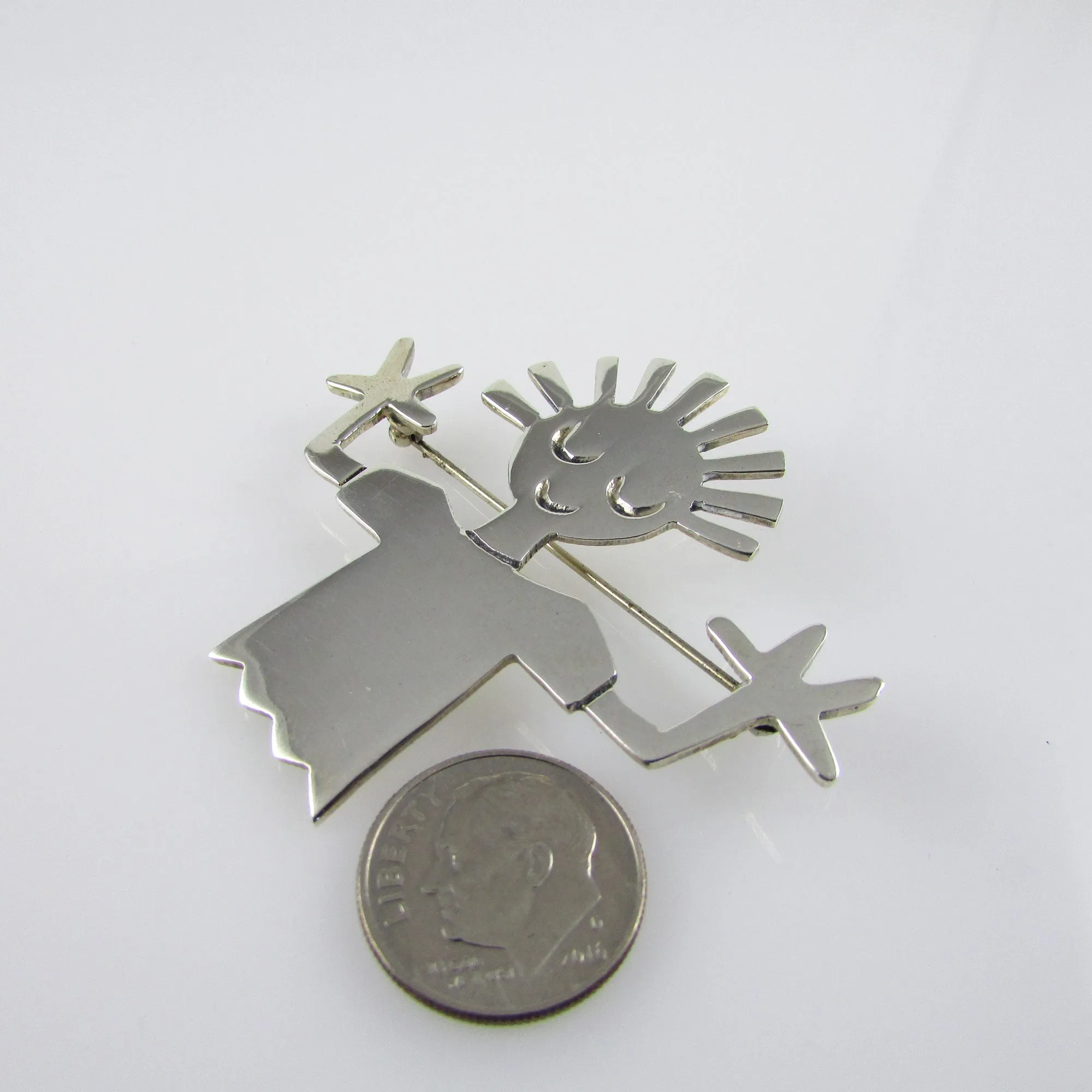 Vintage Boy Brooch
