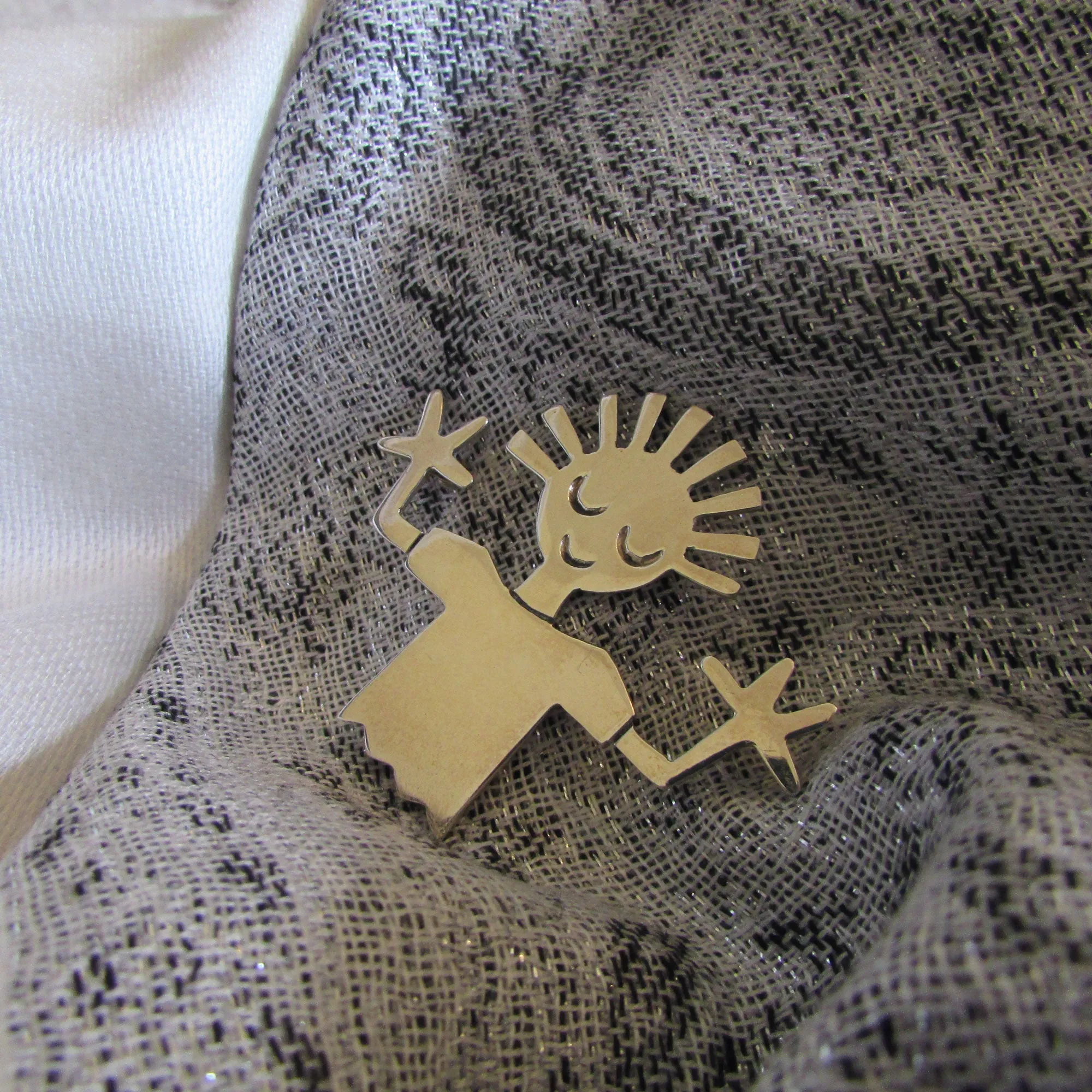 Vintage Boy Brooch