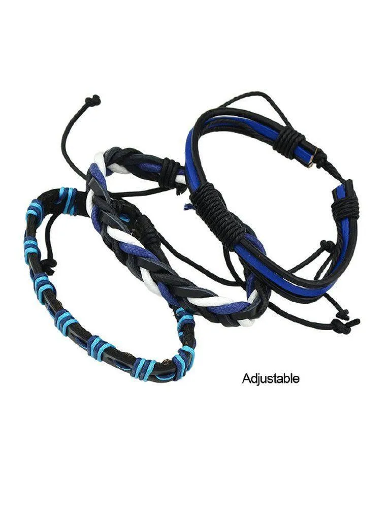 Wood Beads Woven Beaded Bracelet